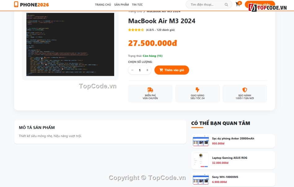 php,php mvc,cửa hàng điện thoại